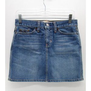 VINTAGE Gap Skirt 2 Mini Pencil Denim Jeans Preppy Y2K 2000s Cotton